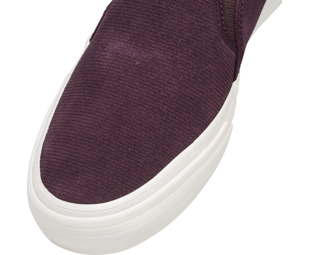 Slip Ons Keds Mujer Morados - Double Decker Suede - 6285-UVLKP